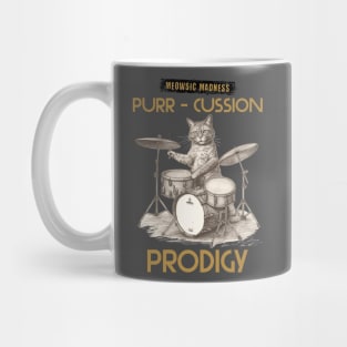 cat drummer Mug